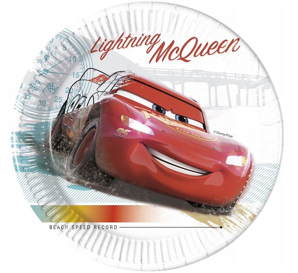 

Talerzyki papierowe Auta Cars 23 cm, 8 szt.