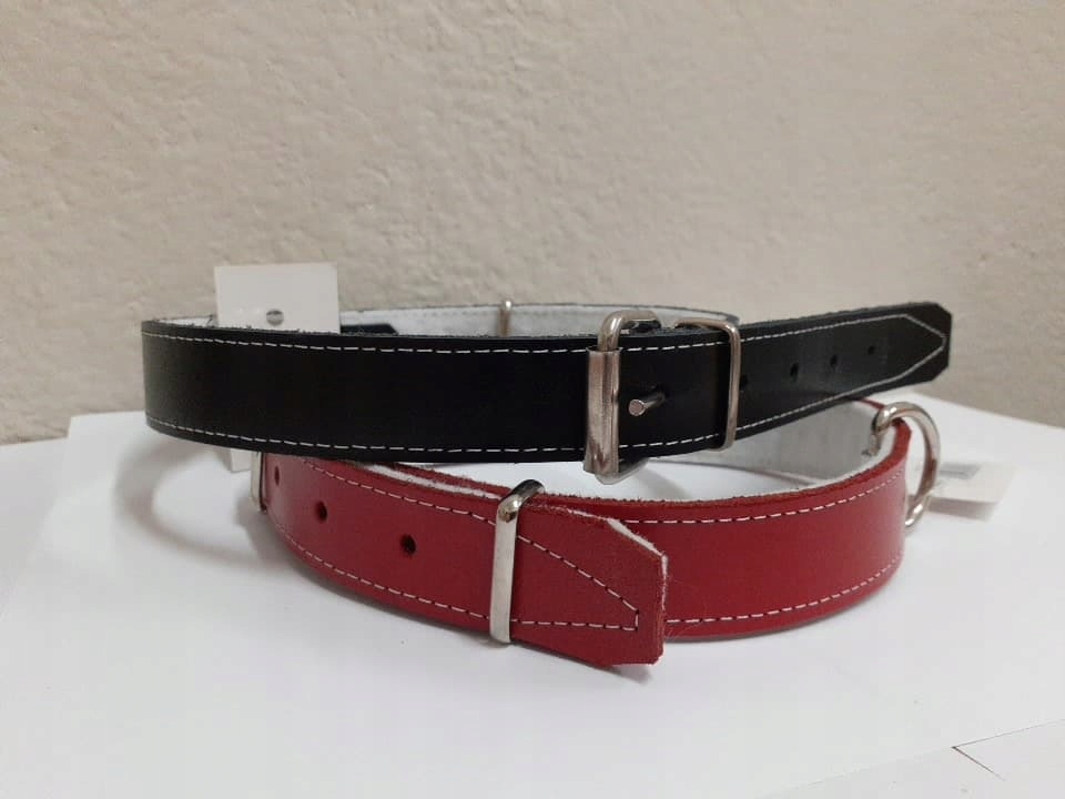 

Obroża Dla Psa Ze Skóry Naturalnej Podszyta 60cm