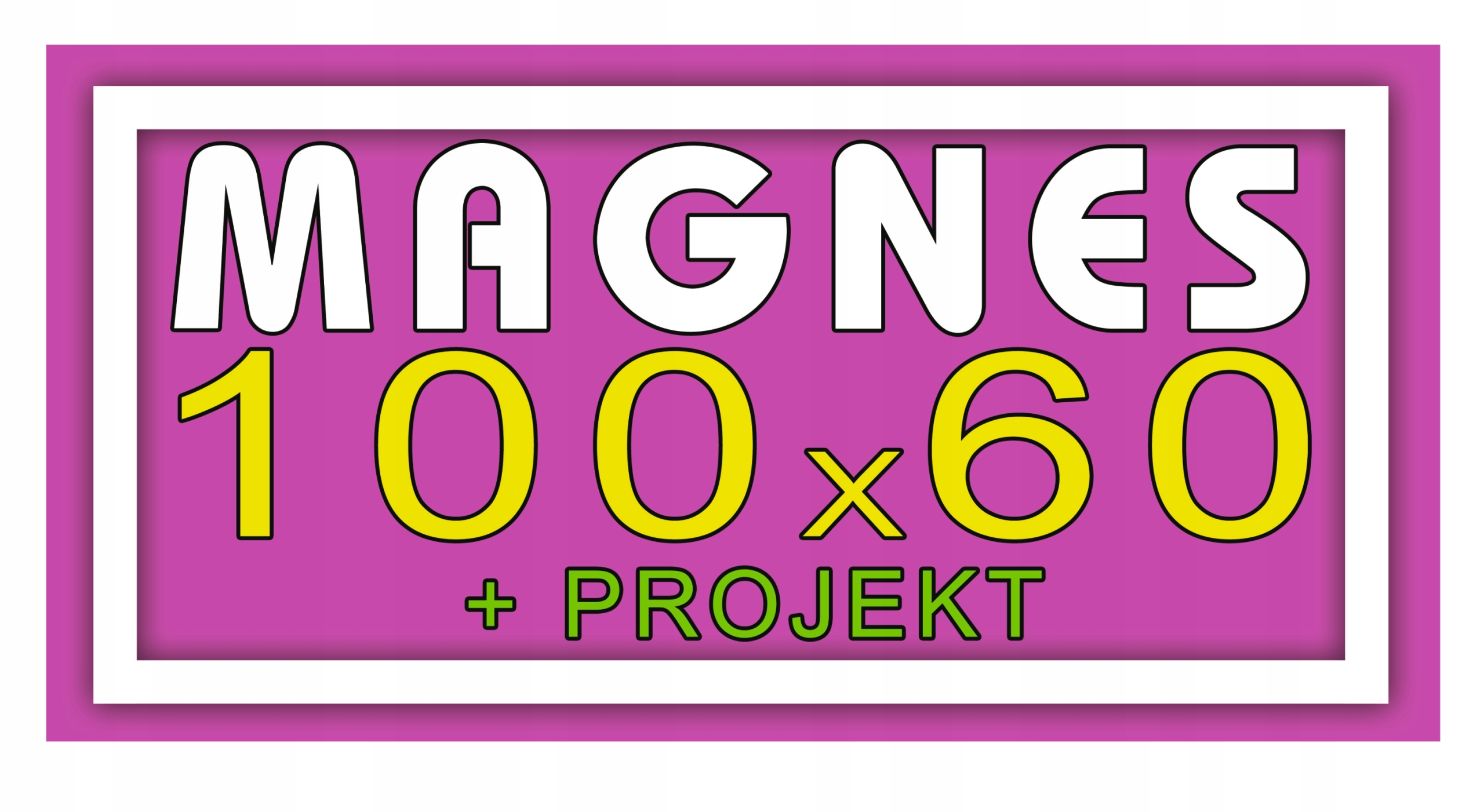 

Reklama magnetyczna na samochód Magnes 100x60