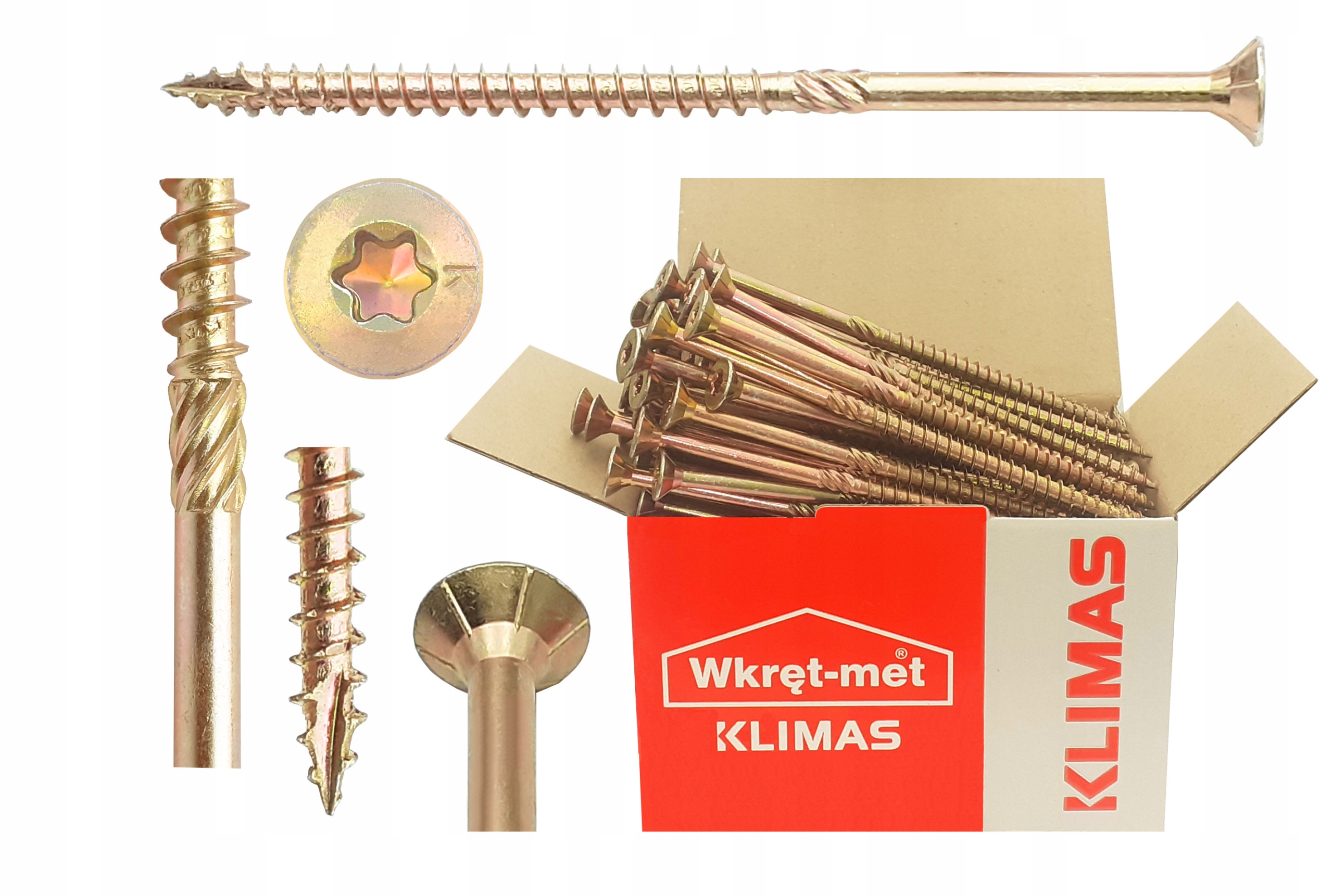 Wkręty ciesielskie 3,5x40 TORX Łeb stożkowy 500szt