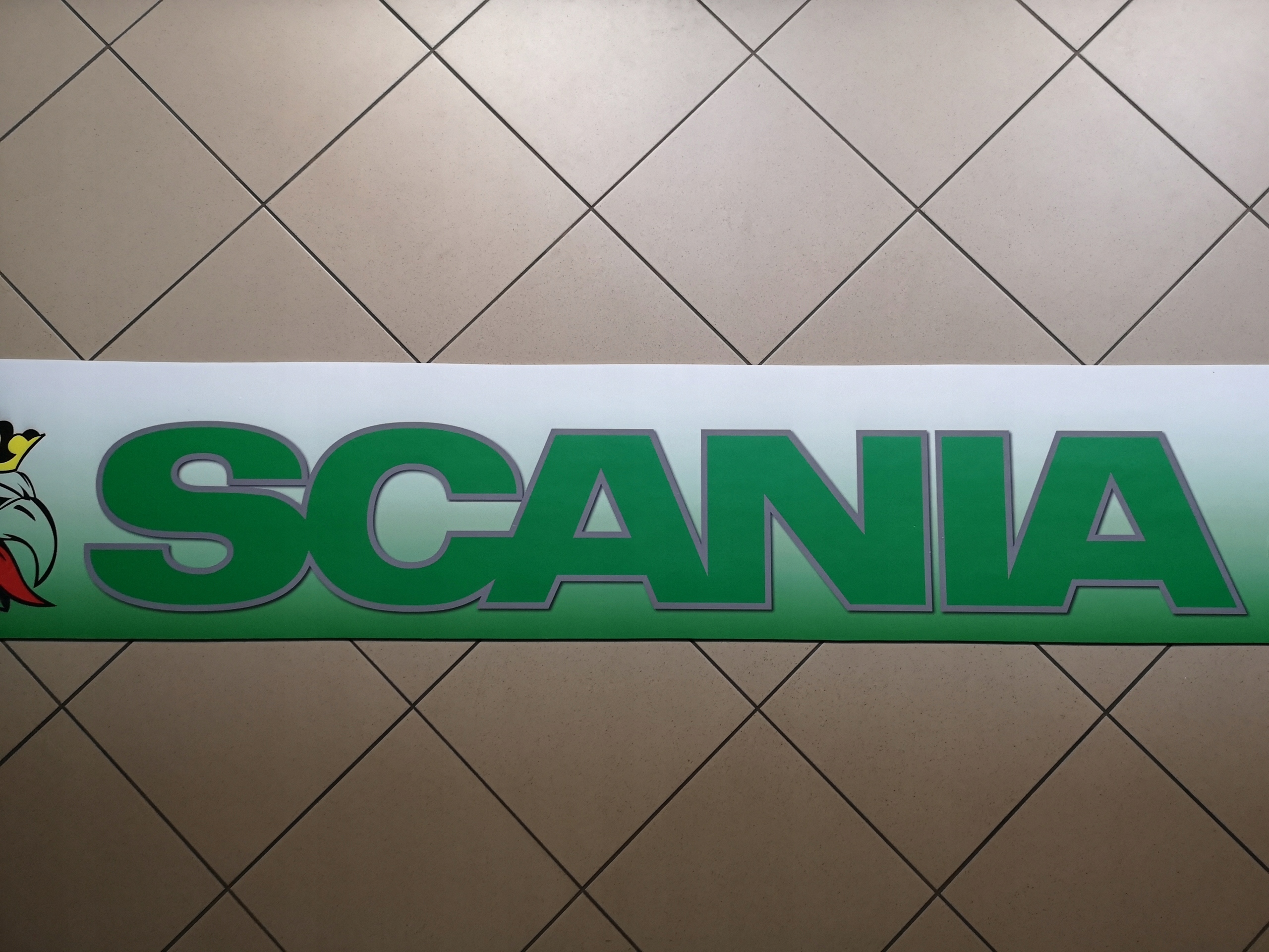 Chlapacz fartuch naczepy przyczepy SCANIA bialy Installation side Rear