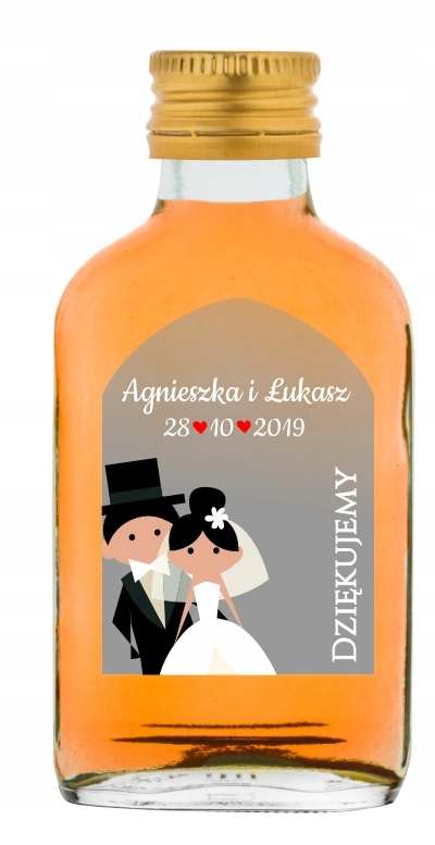 

Buteleczka gości ślub wesele podziękowanie