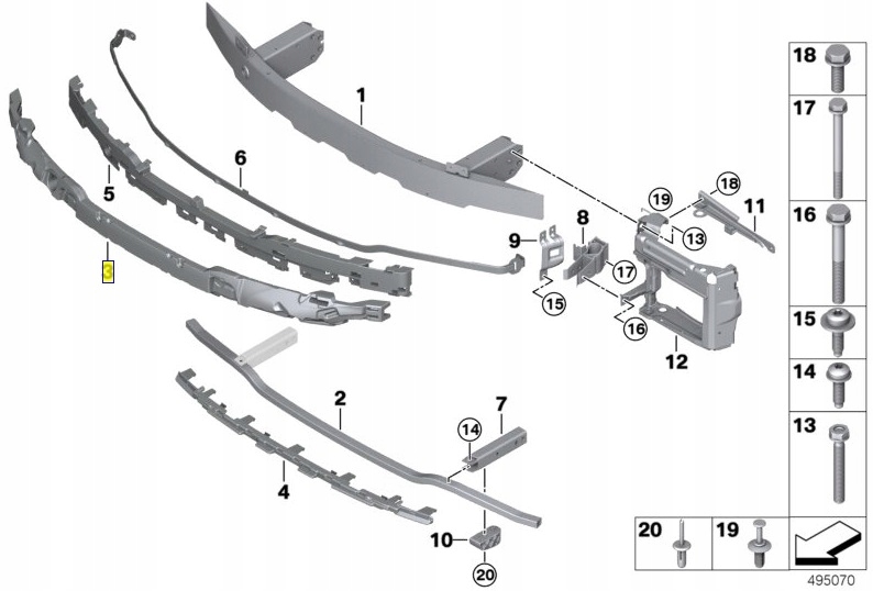 

Bmw absorber uderzeniowy styropian uderzeń G20 G21