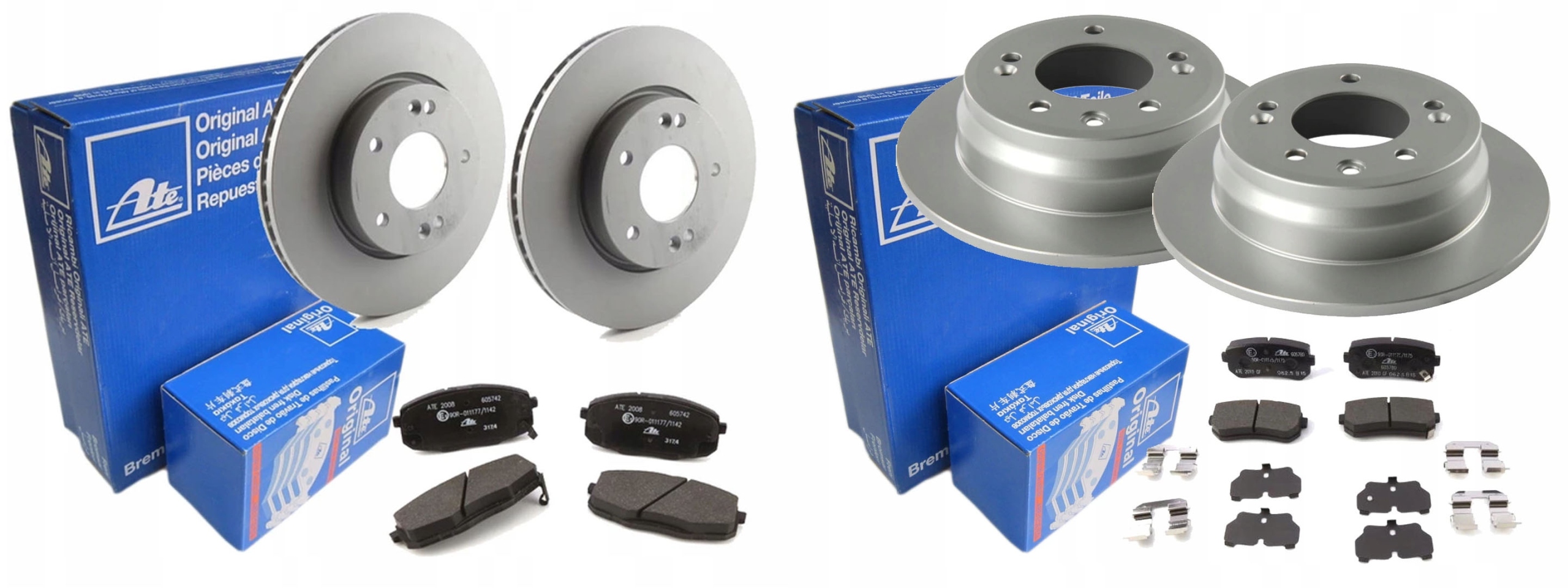 TARCZE KLOCKI ATE PRZÓD TYŁ HYUNDAI I30 280MM