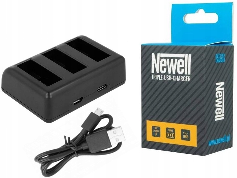 

Ładowarka Trójkanałowa Do GoPro Hero 8 7 6 5 Black