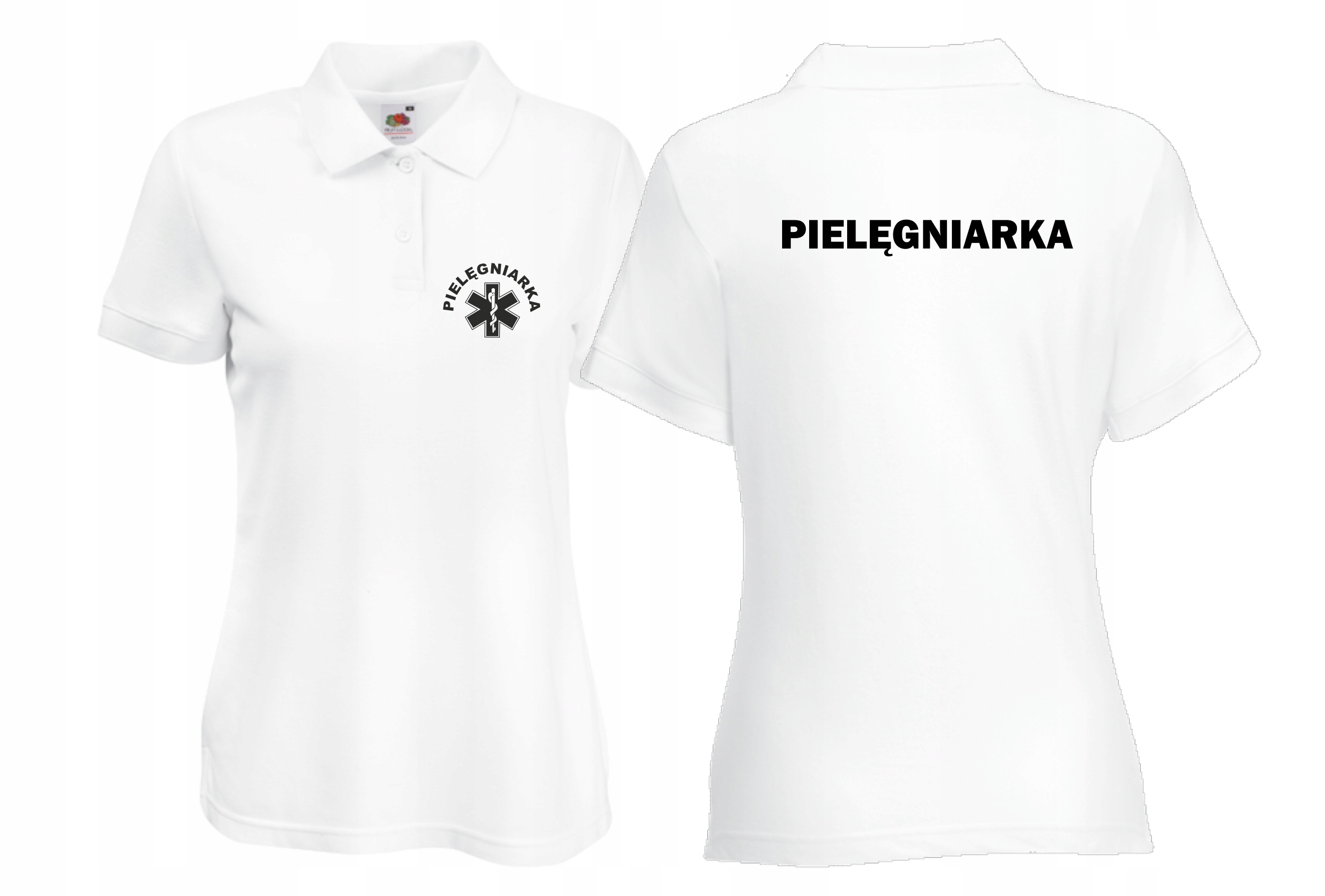 

Koszulka Polo Pielęgniarka napis plecy roz XL