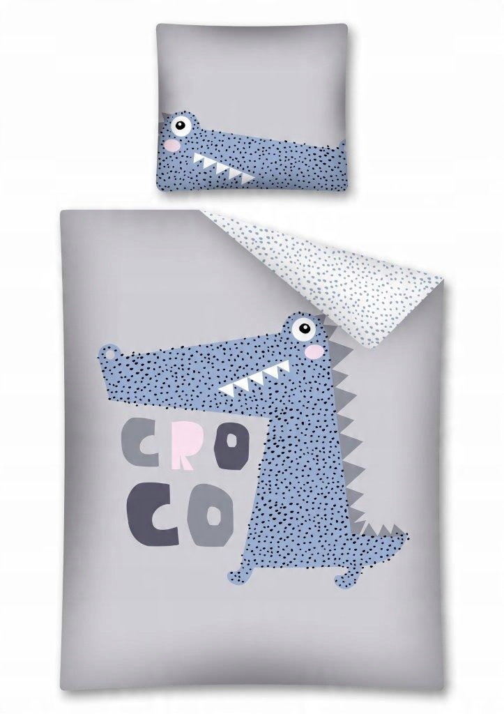 

Pościel Dziecięca 160x200 Bawełna Croc Krokodyl 02