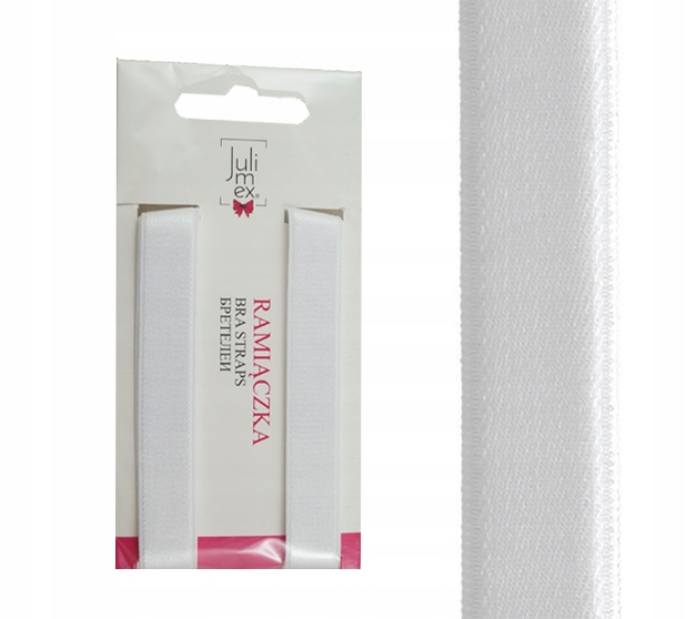 

Julimex Ramiączka stanik RB-300 szer 18 mm Białe