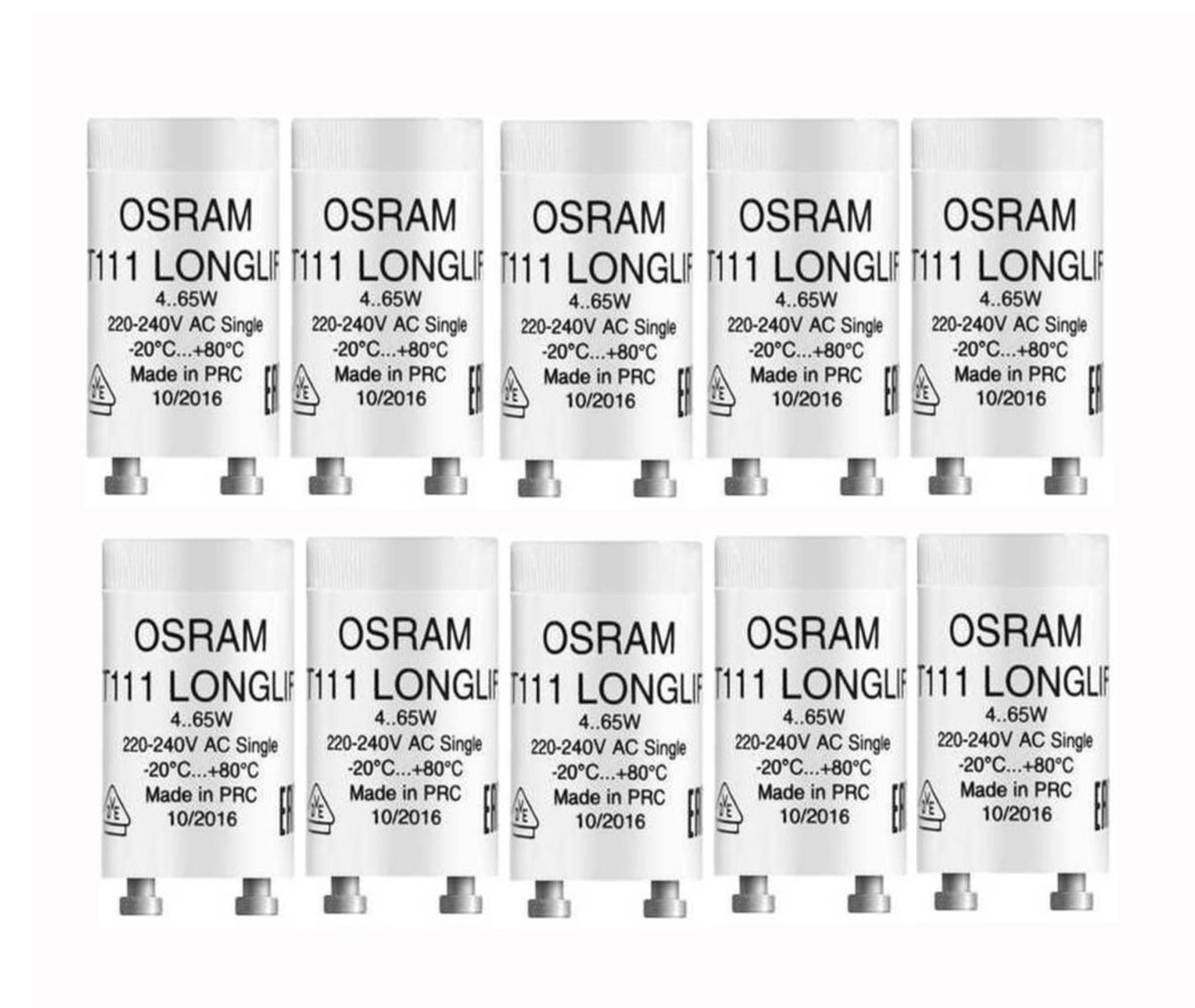 

Osram starter do świetlówek o mocy 4-65W- 10 sztuk