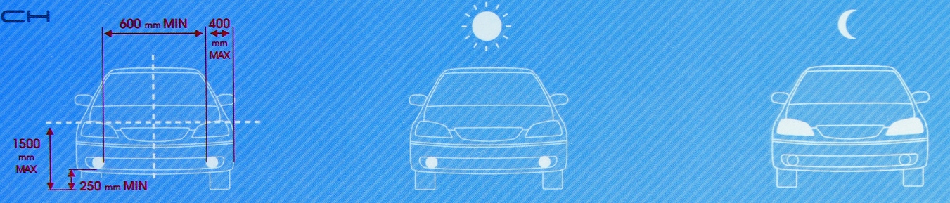 SWIATLA DZIENNE DRL 507 LED OSRAM HP507 GRATIS Weight with packaging 0 7 kg