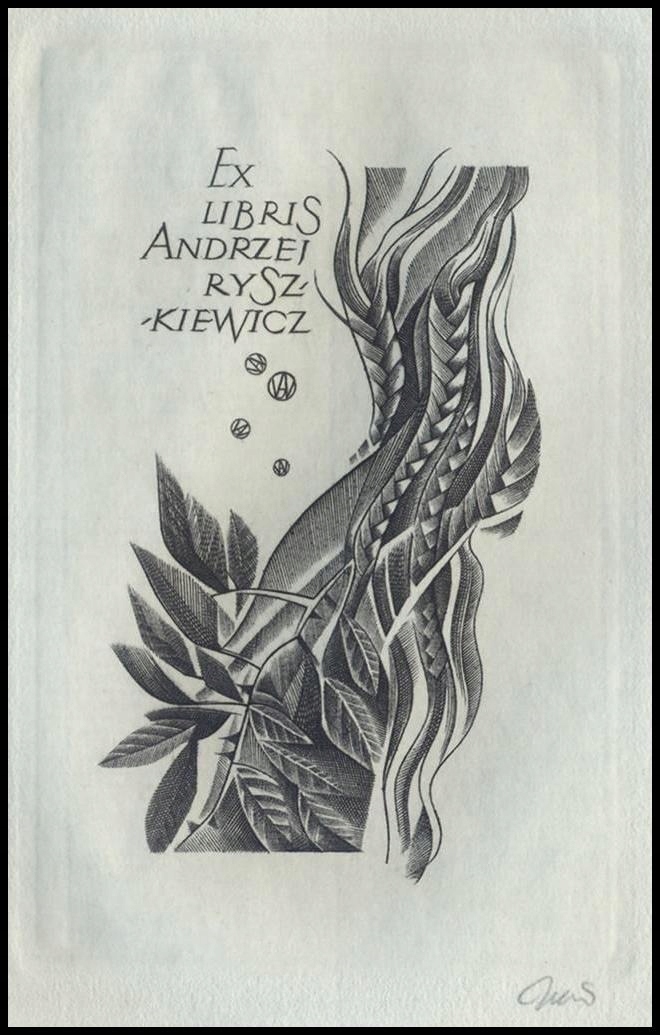 Jakubowski Wojciech 2001 Exlibris C2 Kwiaty 830