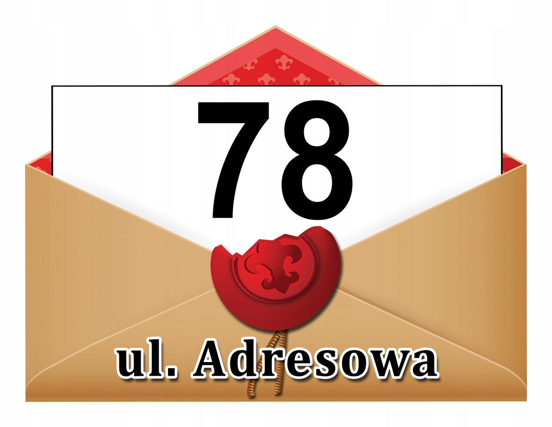 

Tabliczka Adresowa Adres Numer Na Dom znak ulica