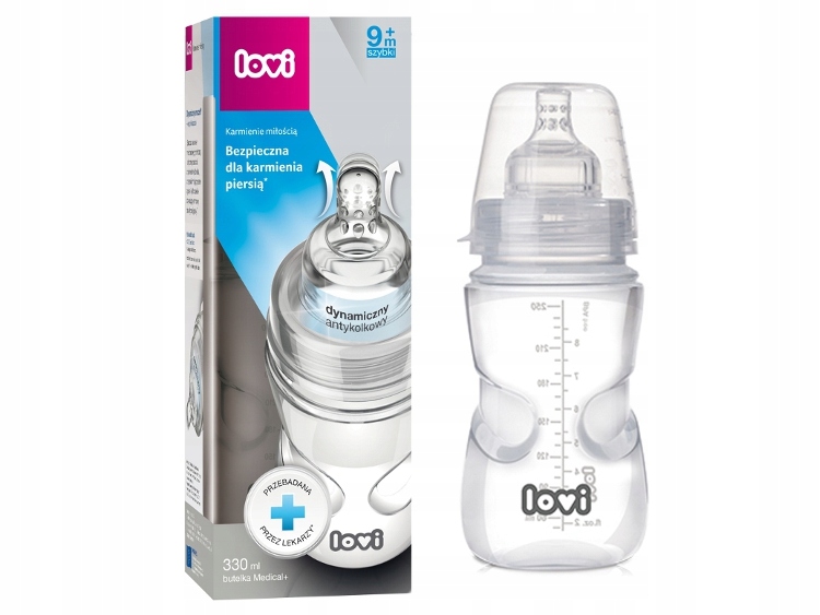 

Lovi Butelka Medical+ 330ML Smoczek 9+ 21/561