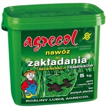 Nawóz do Zakładania i Regeneracji Trawnika 5kg nawóz do siewu traw AGRECOL