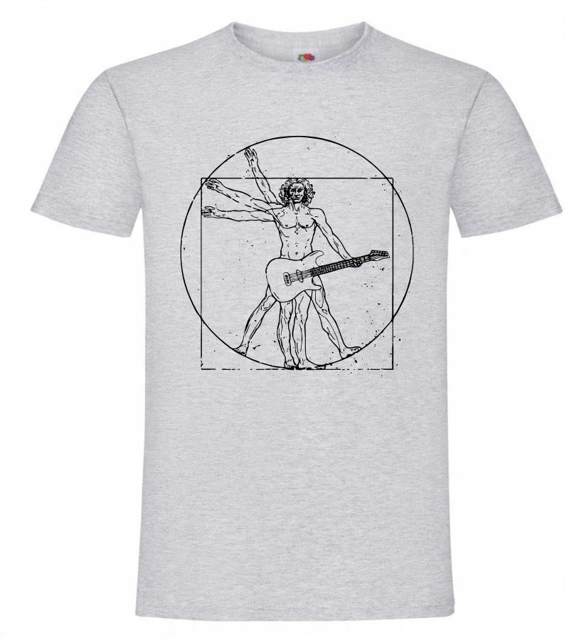 

Gitara Perkusja Da Vinci Muzyka T-shirt koszulka