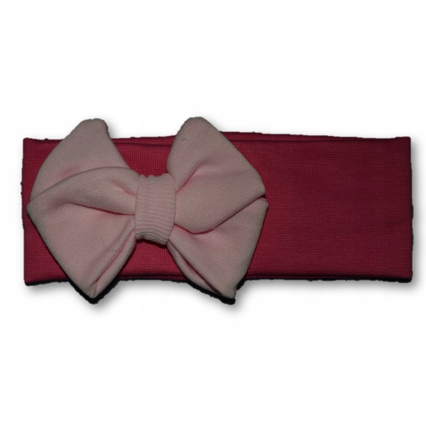 

Opaska różowa z kokardą, od 3 mies do 3 lat