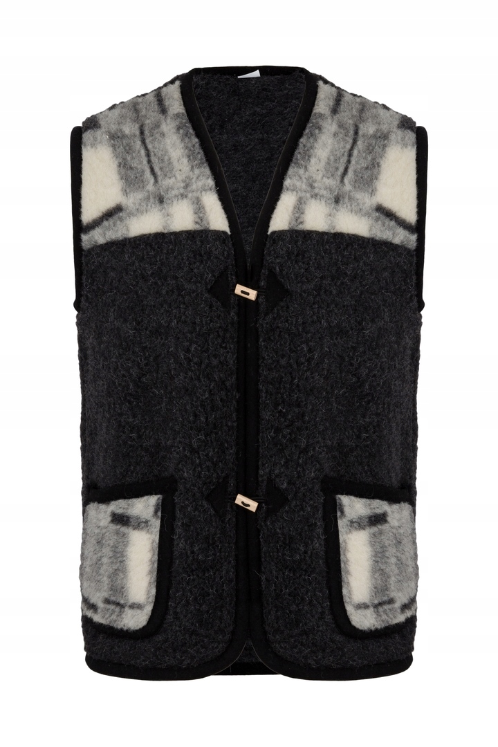 CIEPŁA KAMIZELKA WEŁNIANA 100% MERYNOS rozmiar XL Marka inna