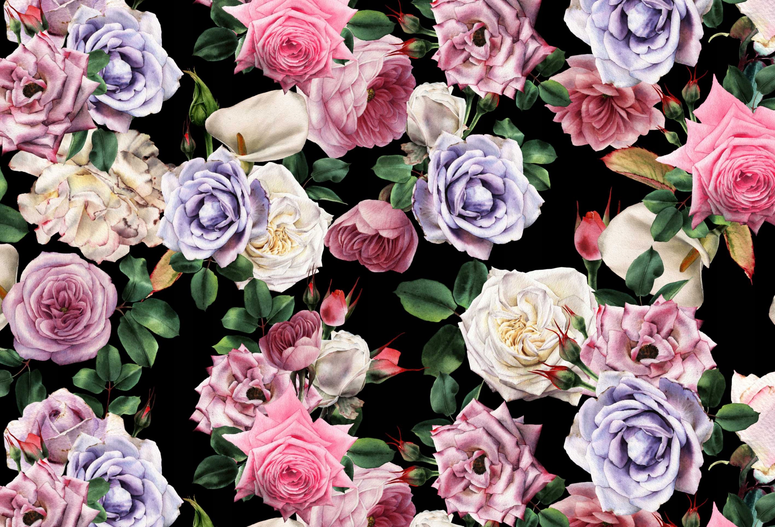

Fototapety 3D fizelina Kwiaty Dark Floral 360x245