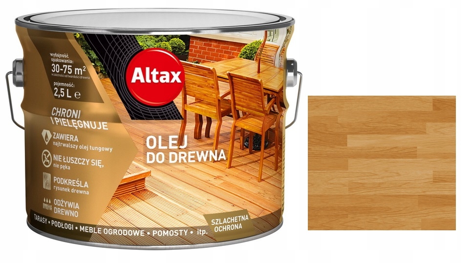 

Altax Olej Do Drewna Tarasów 2,5L Dąb