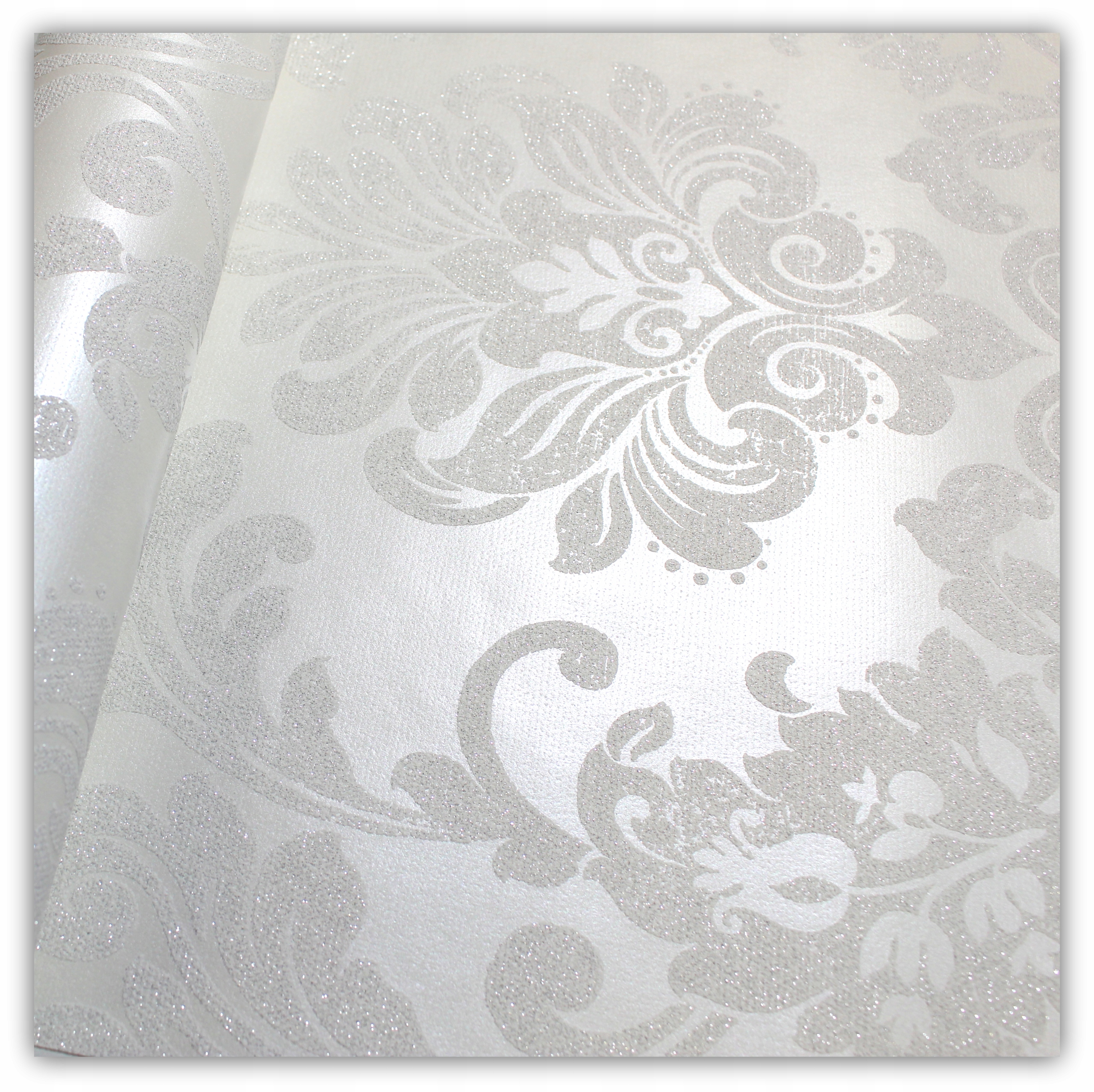

Tapety Tapeta Glamour Ecru Ornament Z Brokatem
