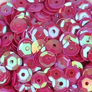 Cekiny łamane 6 mm 15g 1000szt opal c.róż/wino