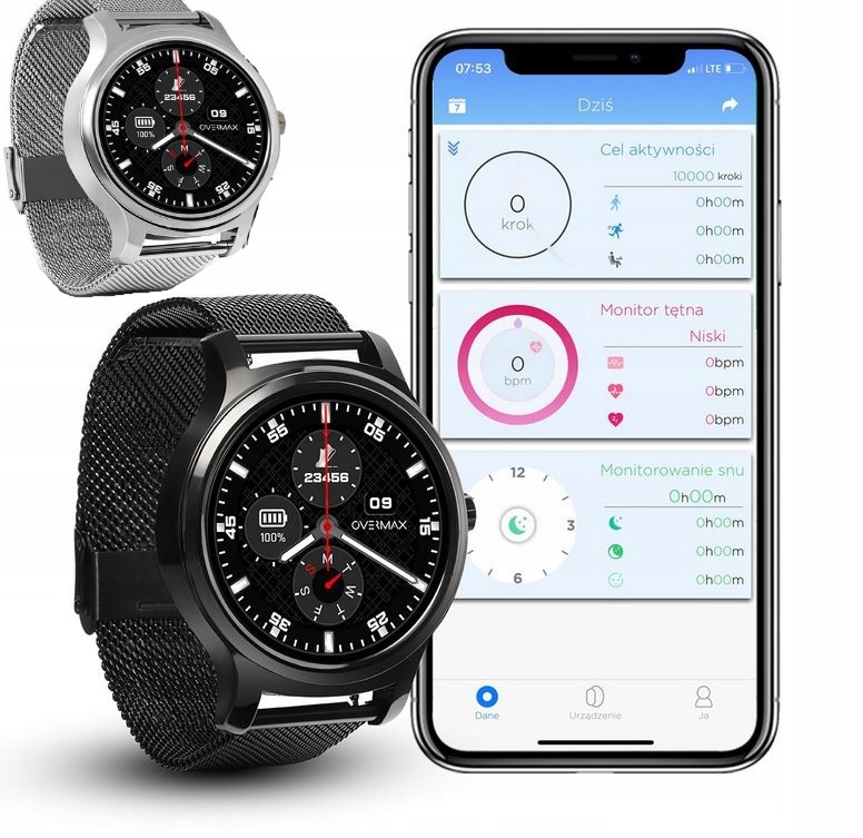 SMARTWATCH TOUCH 2.6 ZEGAREK 3 PASKI PULS PPG IP67 Lokalizator GPS nie