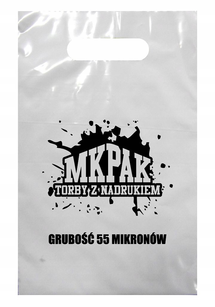 

Reklamówki Torby Foliowe z Nadrukiem 20x30 100 szt