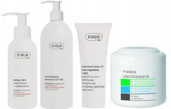 ZIAJA PRO ZESTAW DO EKSFOLIACJI KWAS MIGDAŁOWY 40%