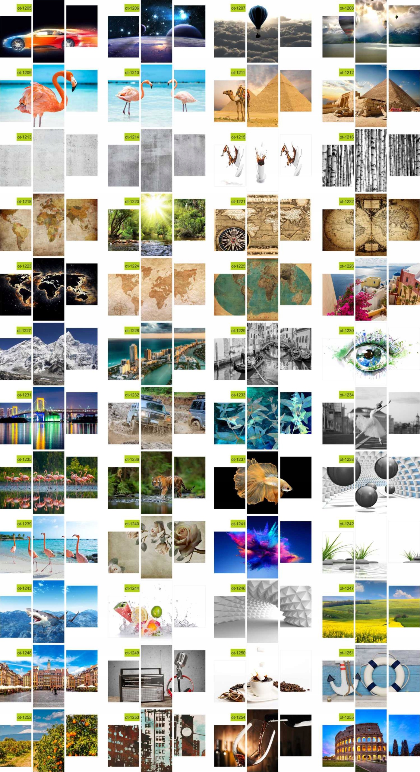 TRYPTYKI OBRAZ NA ŚCIANĘ GÓRA WE MGLE WYBÓR WZORÓW Materiał wykonania płótno