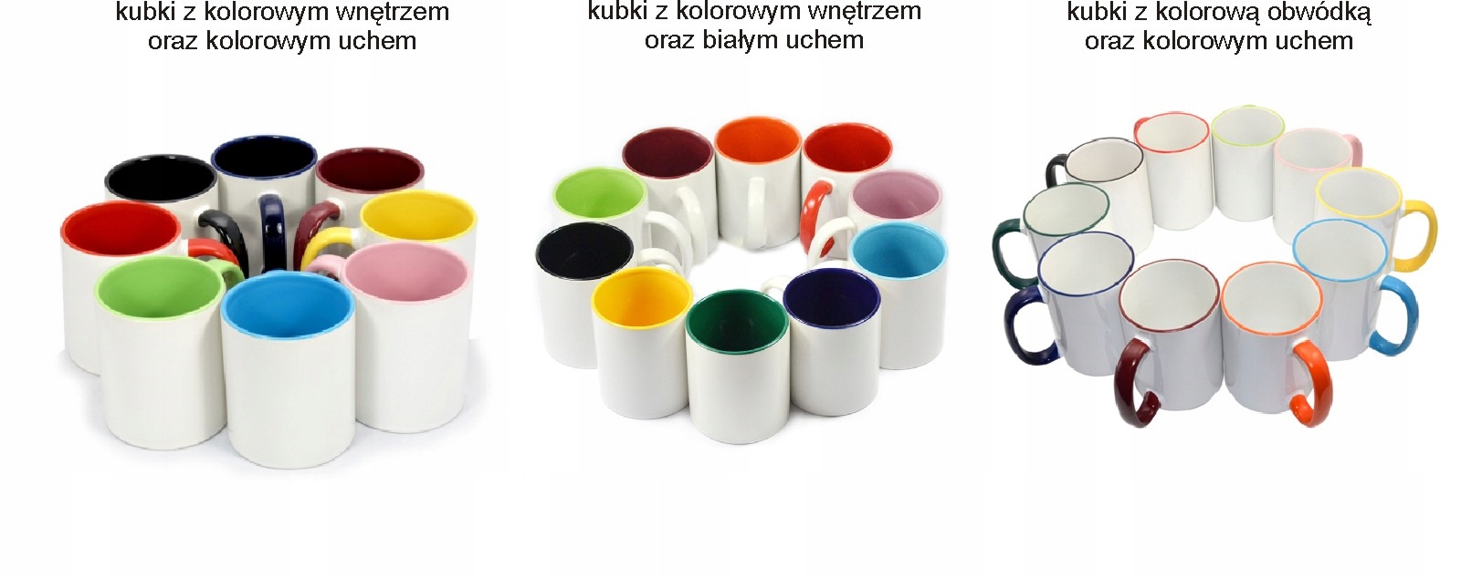 Kubek z twoim nadrukiem FOTOKUBEK 440ml CZERWONY Materiał wykonania ceramika