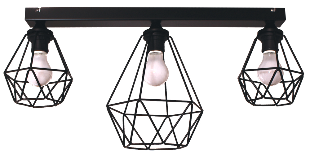 Zajímavá Stropní svítidlo Diamond 3 MIX vintage loft