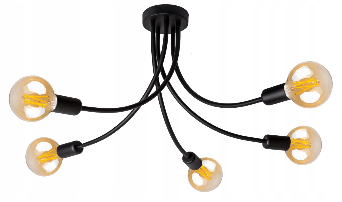 

Modna Sufitowa Lampa Żyrandol Edison Skręt Retro