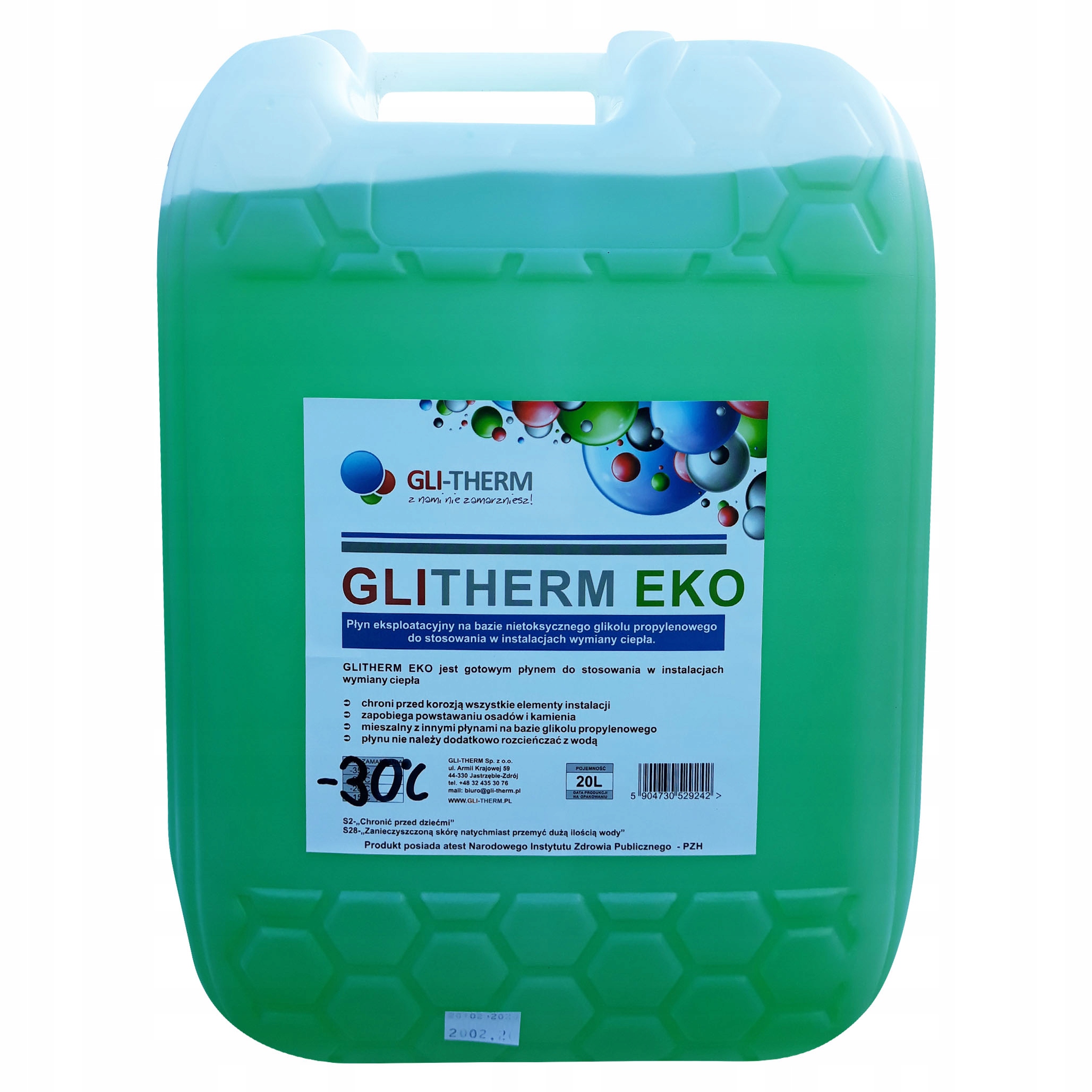 

Płyn do Centralnego Ogrzewania Glikol -30 20L