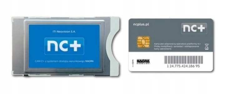 4K Moduł CANAL+ NC+ Cayman CAM CI+ Start HD 74 Kanały 6 Miesięcy prepaid