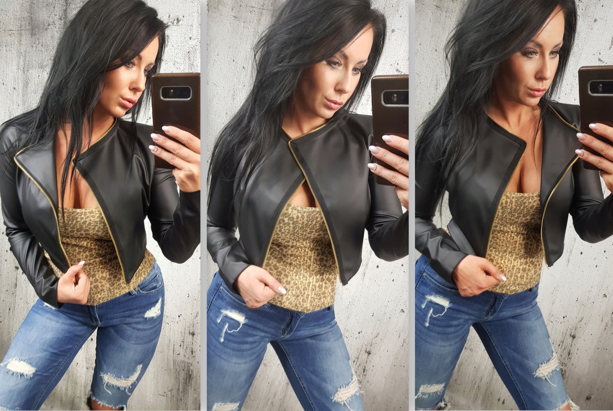 LipMar EKO SKÓRA KURTKA KRÓTKA ZAMKI rozm S 36 Cechy dodatkowe brak