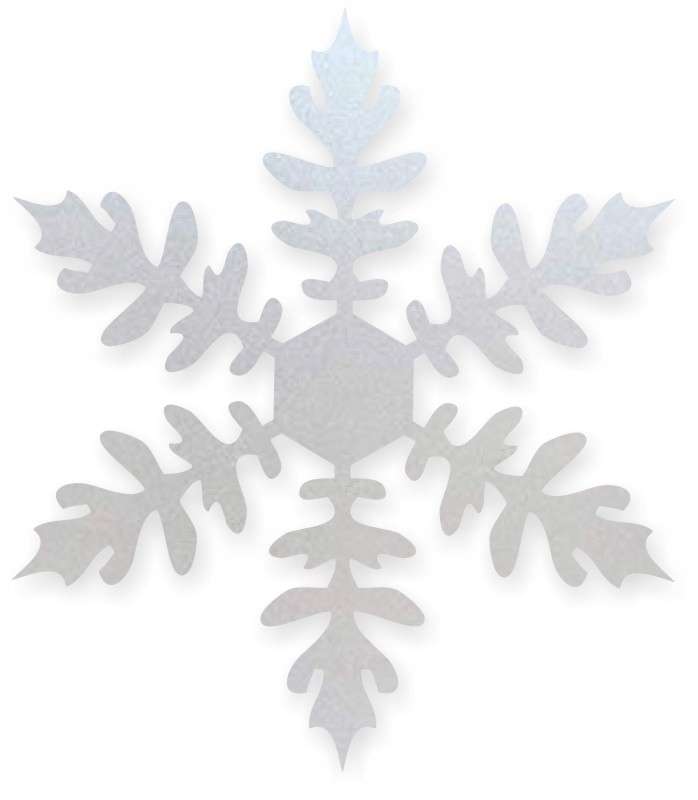 

Nalepki Śnieżynka Płatek śniegu Szyby Frosted 18cm