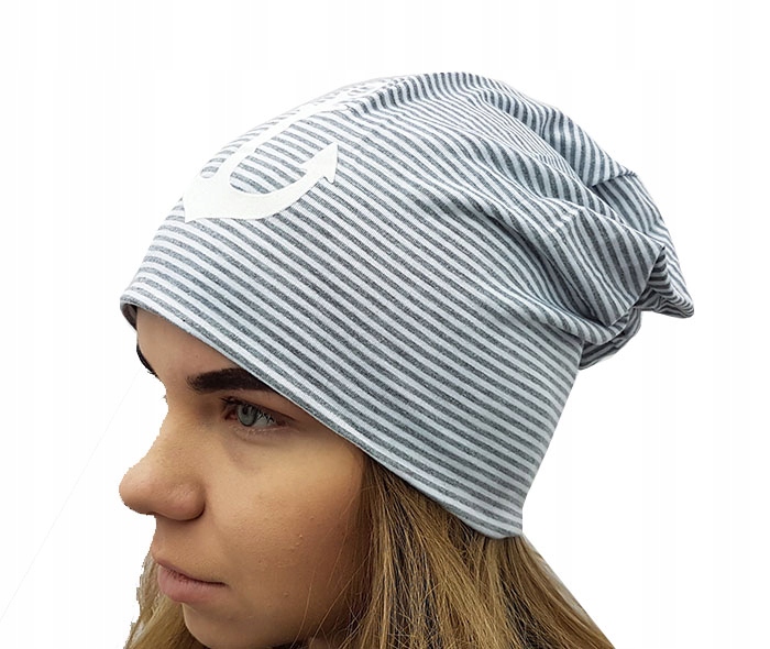 

Polska Czapka Bawełniana dresowa Smerfetka Beanie