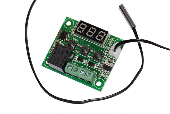 Termostat W1209 cyfrowy, regulowany 12V -50C +110C