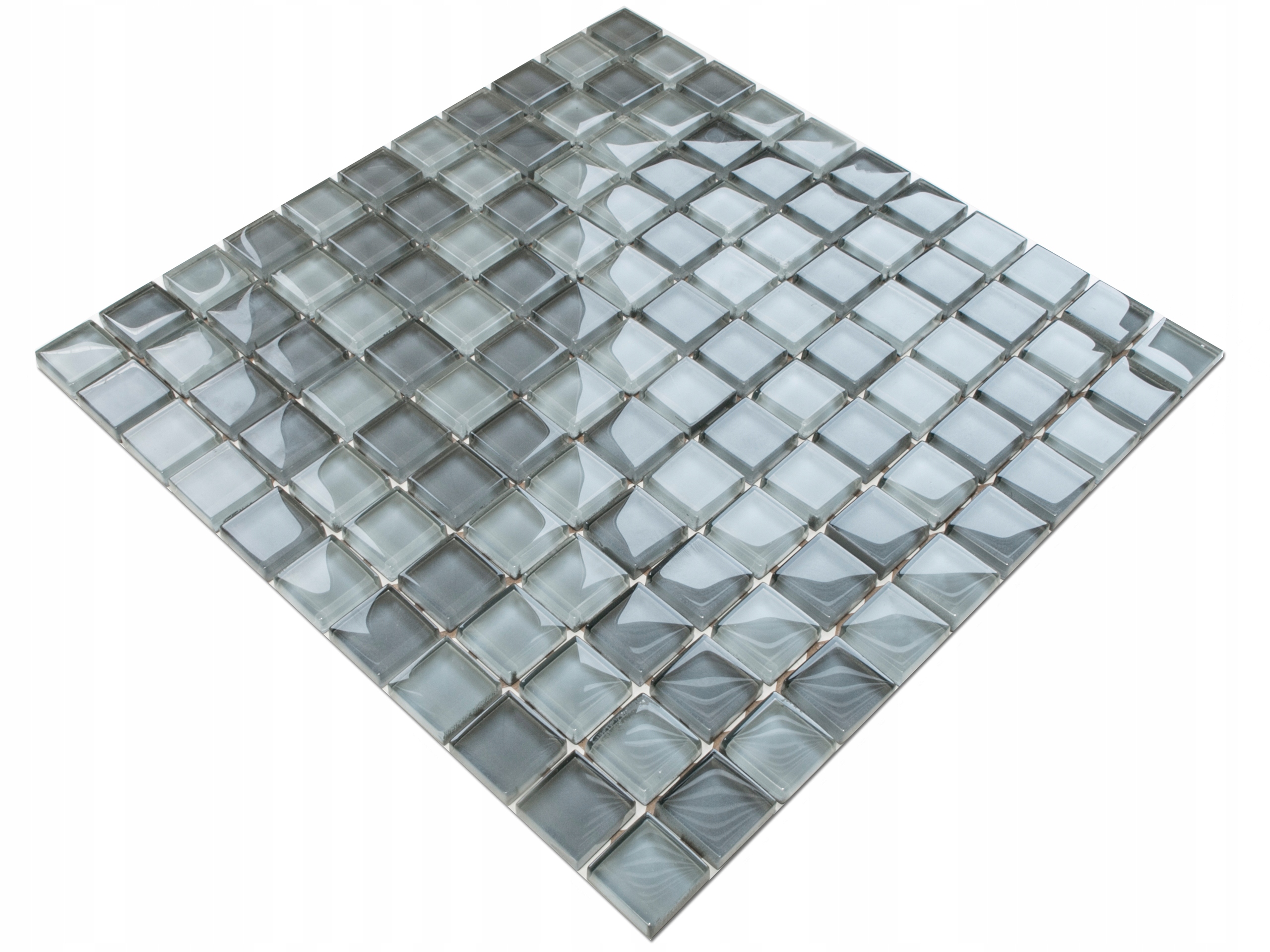 

Mozaika Szklana Szara Grey Ladrillo Joy MIX 8mm