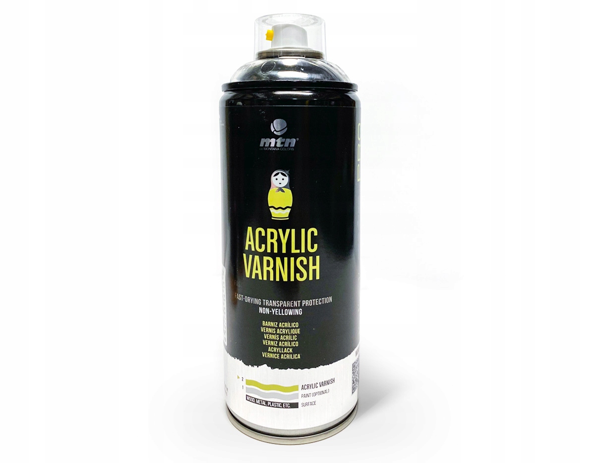 

Lakier Akryl Bezbarwny Matowy spray 400 ml Mtn