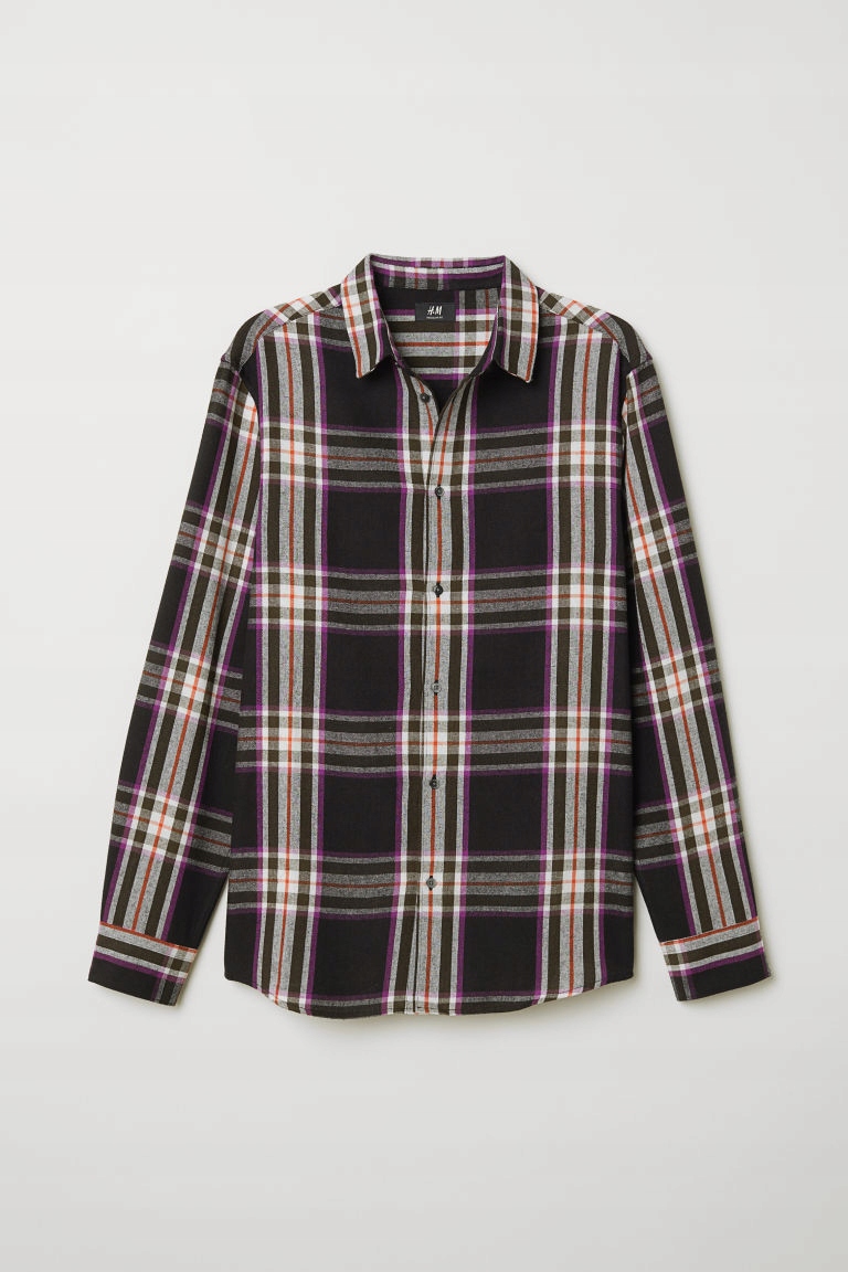 

H&m Koszula w kratę Regular Fit rozm.M