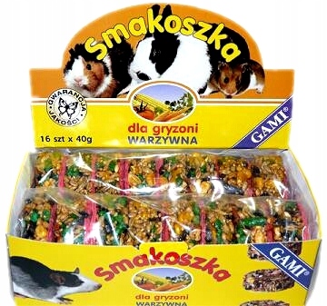 SMAKOSZKA KARMA POKARM DLA GRYZONI CHOMIKA 16szt.