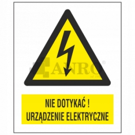 

Naklejka "Nie dotyk. urządz. elektr."