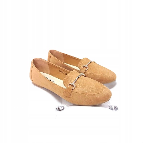 

Półbuty Brokatowe Balerinki Lordsy Baletki L229