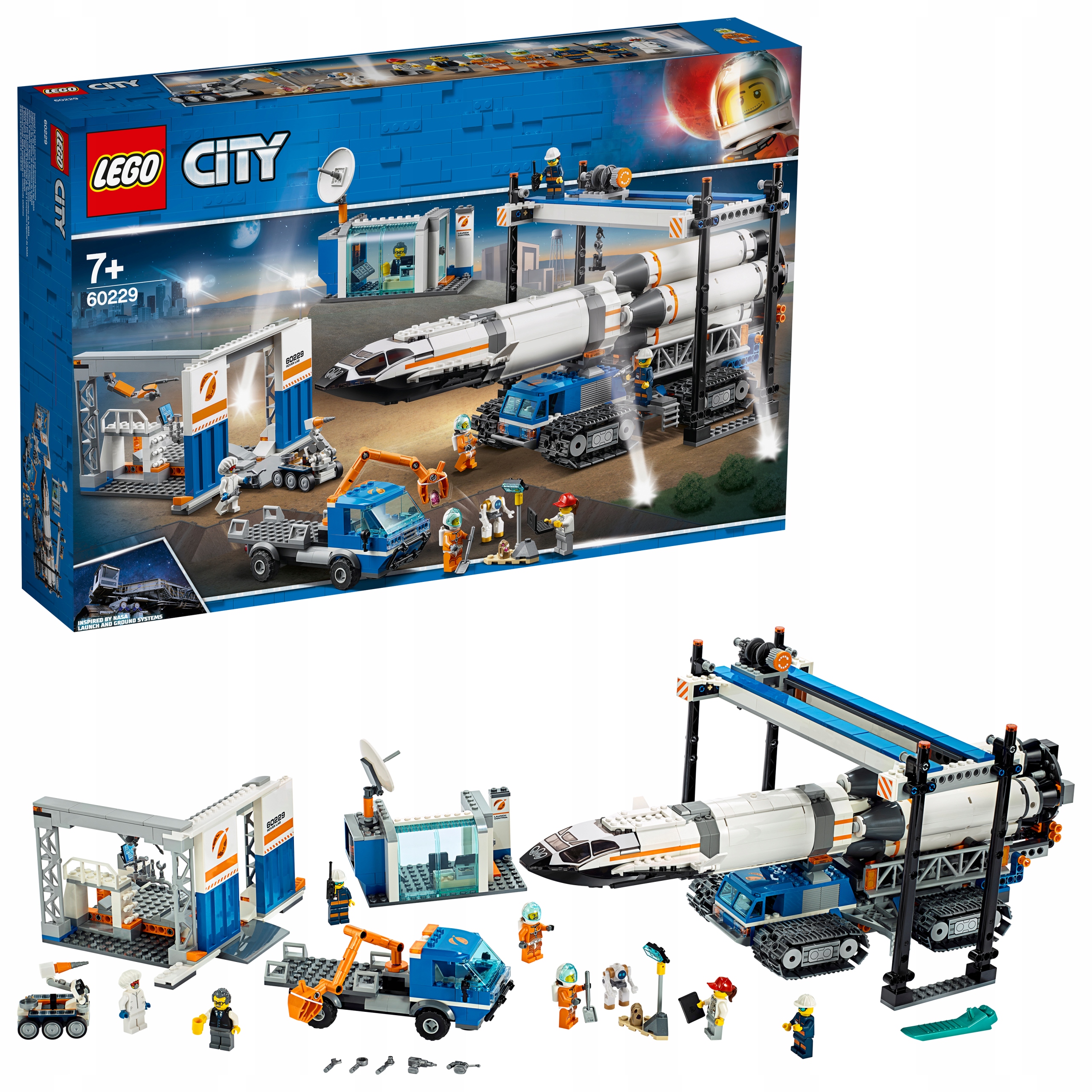 

Klocki Lego 60229 Transport i montaż rakiety