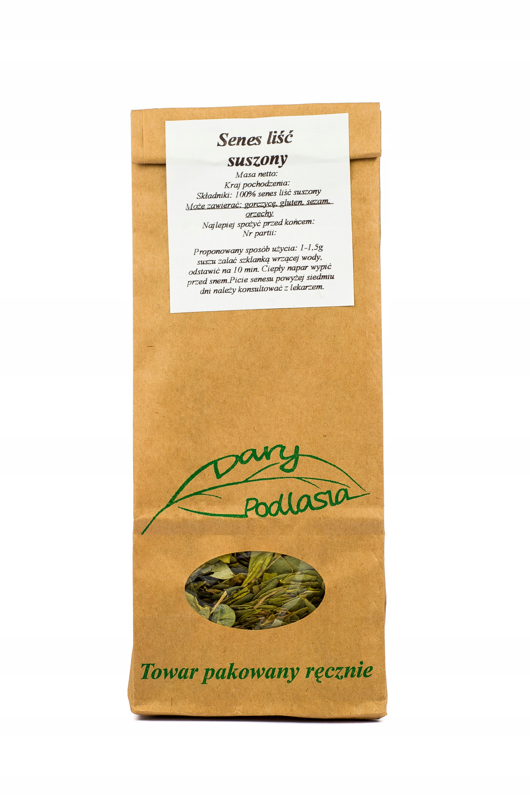 

Senes liść senesu Strączyniec -200g- Dary Podlasia