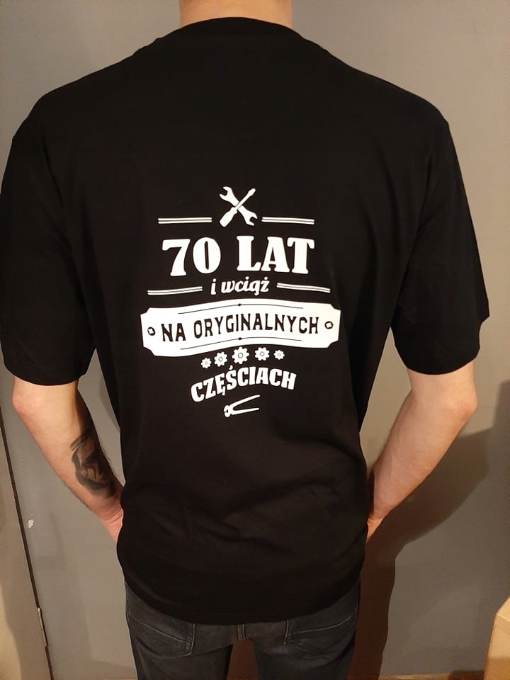 

Koszulka na urodziny Na Oryginalnych Częściach M