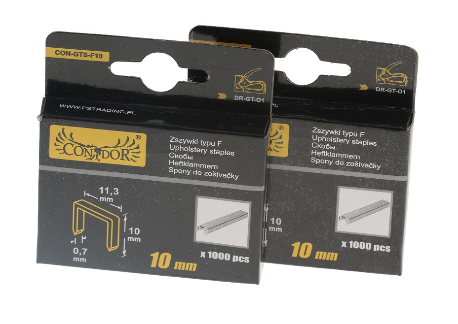 ZSZYWKI TYPU F 10 mm 2000 szt DO TAKERA ZSZYWACZA