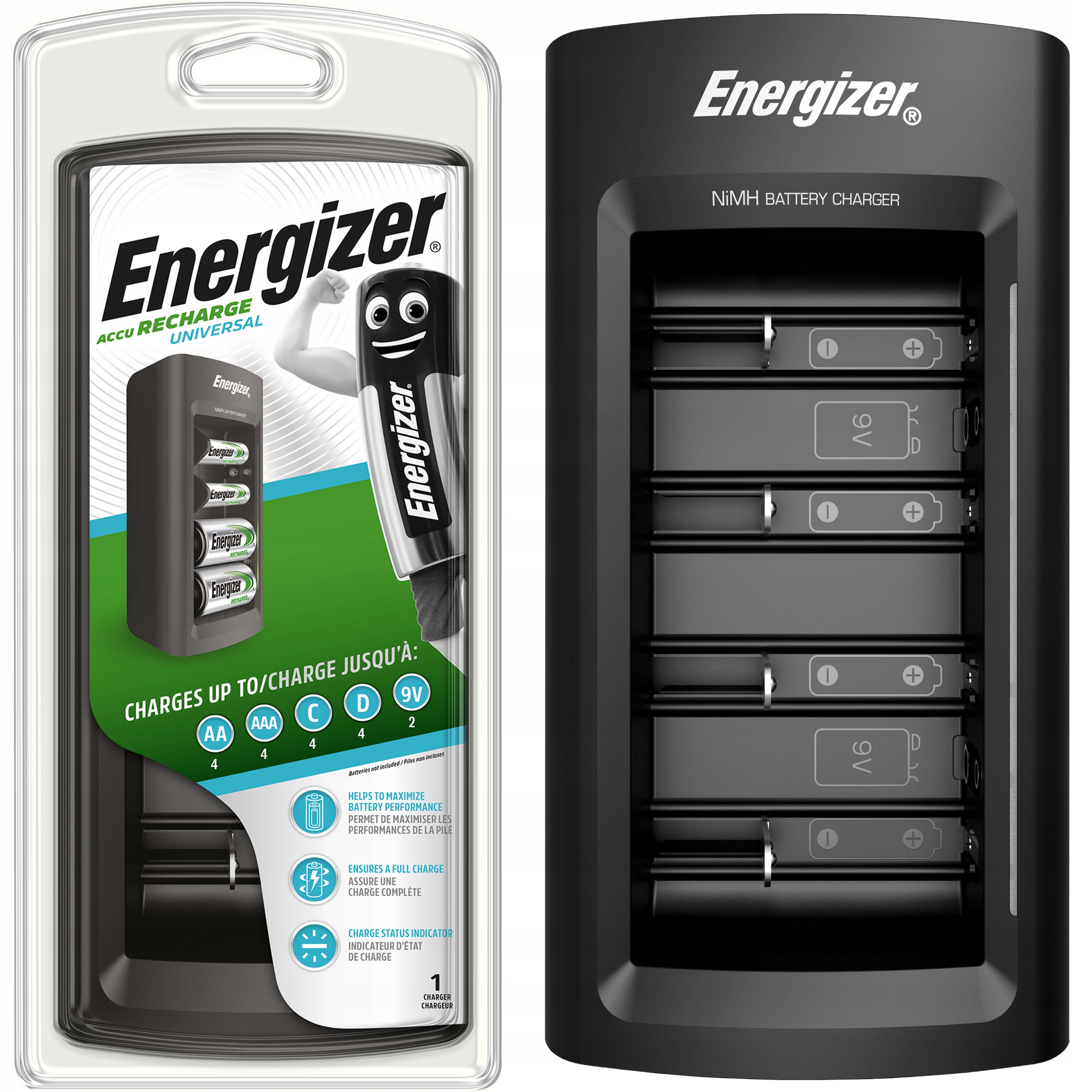 

Ładowarka Energizer Akumulatorków R3 R6 R14 R20 9V
