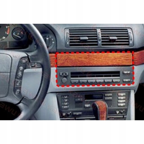 RAMKA RADIOWA ZAŚLEPKA RADIO KOSTKA ISO BMW 5 E39 Producent części Dax